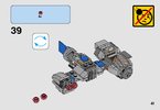 Notice / Instructions de Montage - LEGO - Star Wars - 75195 - Microfighter Ski Speeder™ vs. Quadripode du Premier Ordre™: Page 41