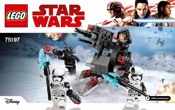 Notice / Instructions de Montage - LEGO - Star Wars - 75197 - Battle Pack experts du Premier Ordre: Page 1