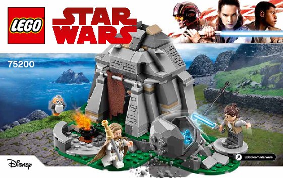 Notice / Instructions de Montage - LEGO - Star Wars - 75200 - Entraînement sur l'île d'Ahch-To™: Page 1