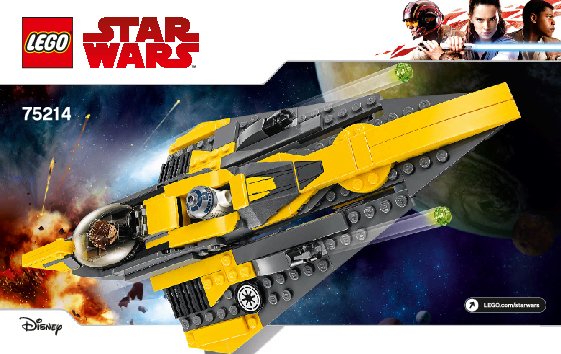 Notice / Instructions de Montage - LEGO - 75214 - Anakin's Jedi Starfighter™: Page 1