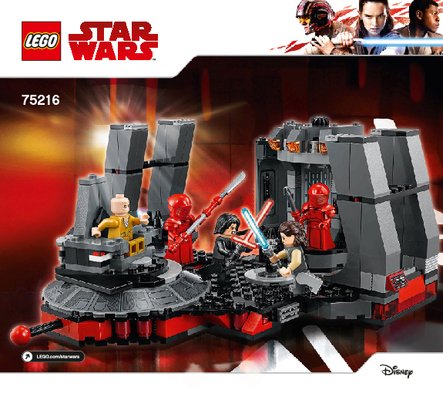 Notice / Instructions de Montage - LEGO - 75216 - Snoke's Throne Room: Page 1