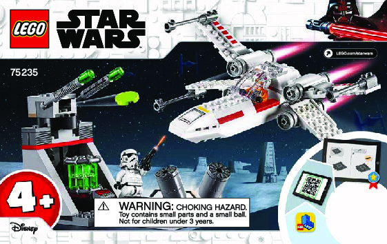 Notice / Instructions de Montage - LEGO - 75235 - X-Wing Starfighter™ Trench Run: Page 1