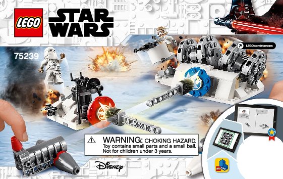 Notice / Instructions de Montage - LEGO - 75239 - Action Battle Hoth™ Generator Attack: Page 1