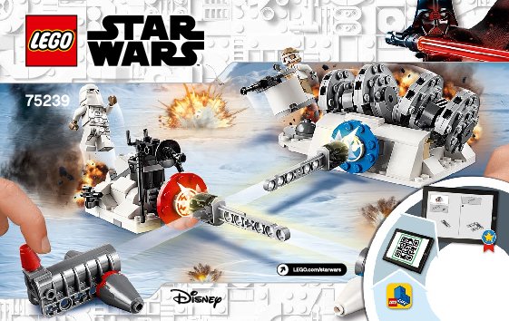 Notice / Instructions de Montage - LEGO - 75239 - Action Battle Hoth™ Generator Attack: Page 1