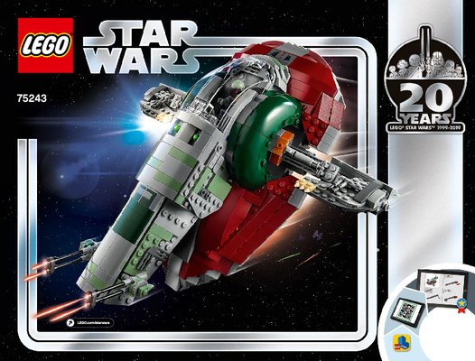 Notice / Instructions de Montage - LEGO - 75243 - Slave l™ – 20th Anniversary Edition: Page 1