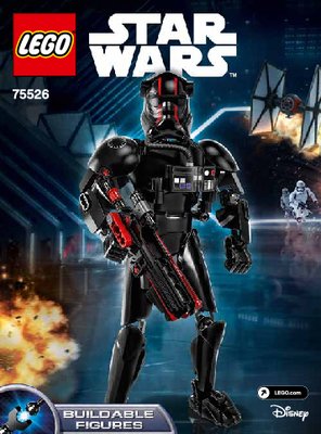 Notice / Instructions de Montage - LEGO - Star Wars - 75526 - Elite TIE Fighter Pilot™: Page 1