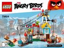 Notice / Instructions de Montage - LEGO - Angry Birds - 75824 - La démolition de Cochon Ville: Page 1