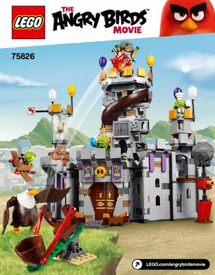 Notice / Instructions de Montage - LEGO - Angry Birds - 75826 - Le château du Roi Cochon: Page 1