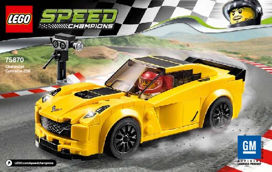 Notice / Instructions de Montage - LEGO - Speed Champions - 75870 - Chevrolet Corvette Z06: Page 1