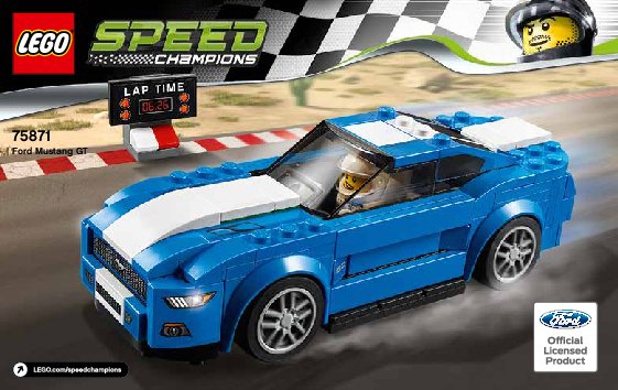 Notice / Instructions de Montage - LEGO - Speed Champions - 75871 - Ford Mustang GT: Page 1