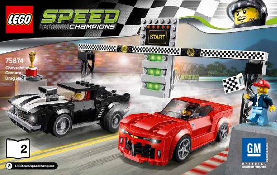 Notice / Instructions de Montage - LEGO - Speed Champions - 75874 - La course des Chevrolet Camaro: Page 1