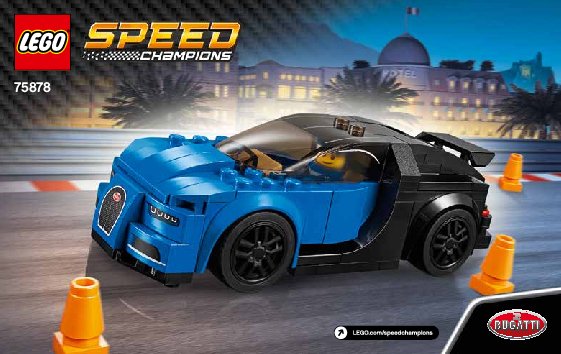 Notice / Instructions de Montage - LEGO - Speed Champions - 75878 - Bugatti Chiron: Page 1