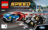 Notice / Instructions de Montage - LEGO - Speed Champions - 75881 - Ford GT 2016 & Ford GT40 1966: Page 1