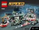 Notice / Instructions de Montage - LEGO - Speed Champions - 75883 - MERCEDES AMG PETRONAS Formula One™ Team: Page 1