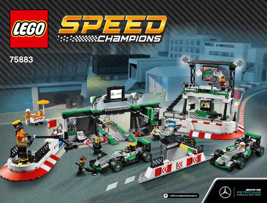 Notice / Instructions de Montage - LEGO - Speed Champions - 75883 - MERCEDES AMG PETRONAS Formula One™ Team: Page 1