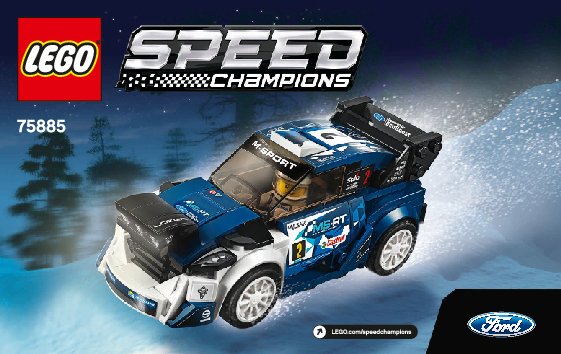 Notice / Instructions de Montage - LEGO - 75885 - Ford Fiesta M-Sport WRC: Page 1