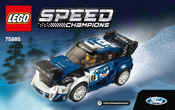 Notice / Instructions de Montage - LEGO - 75885 - Ford Fiesta M-Sport WRC: Page 1