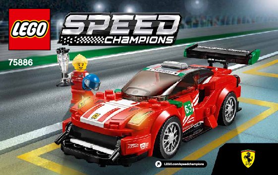 Notice / Instructions de Montage - LEGO - 75886 - Ferrari 488 GT3 “Scuderia Corsa”: Page 1