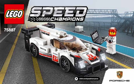 Notice / Instructions de Montage - LEGO - 75887 - Porsche 919 Hybrid: Page 1