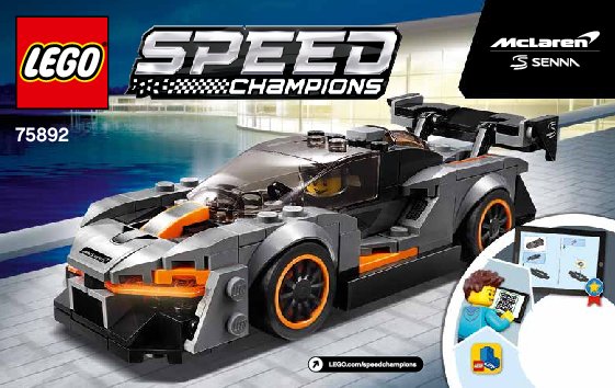 Notice / Instructions de Montage - LEGO - 75892 - McLaren Senna: Page 1