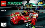 Notice / Instructions de Montage - LEGO - Speed Champions - 75908 - Ferrari 458 Italia GT2: Page 1