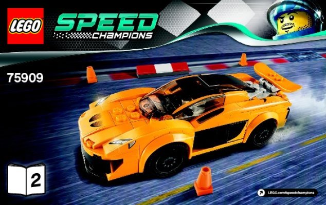 Notice / Instructions de Montage - LEGO - Speed Champions - 75909 - McLaren P1™: Page 1