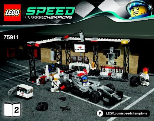 Notice / Instructions de Montage - LEGO - Speed Champions - 75911 - L'arrêt au stand McLaren Mercedes: Page 1