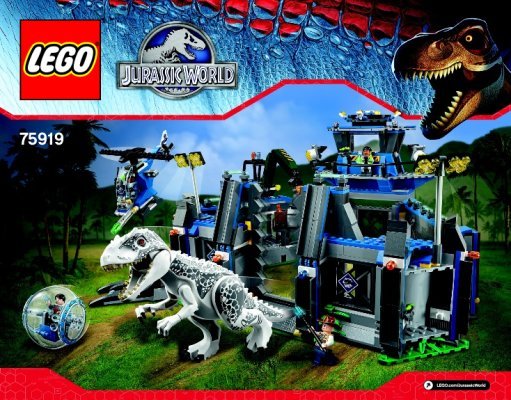 Notice / Instructions de Montage - LEGO - Jurassic World - 75919 - L'évasion d'Indominus Rex: Page 1