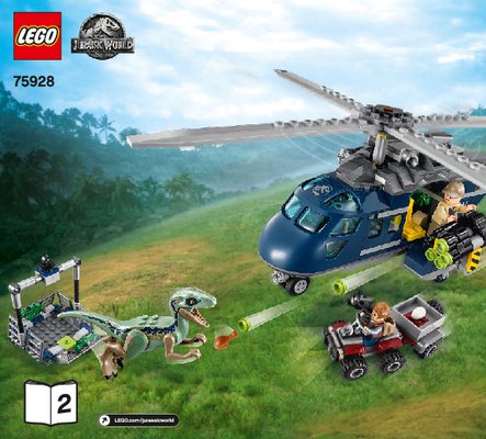 Notice / Instructions de Montage - LEGO - 75928 - Blue's Helicopter Pursuit: Page 1