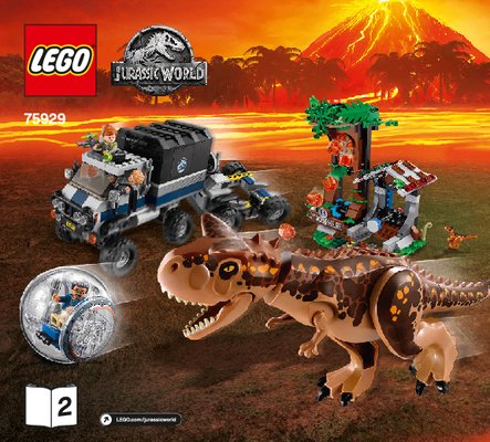 Notice / Instructions de Montage - LEGO - 75929 - Carnotaurus Gyrosphere Escape: Page 1