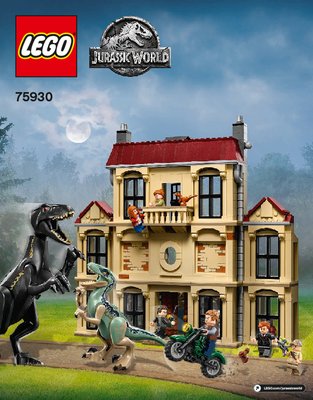 Notice / Instructions de Montage - LEGO - 75930 - Indoraptor Rampage at Lockwood Estate: Page 1