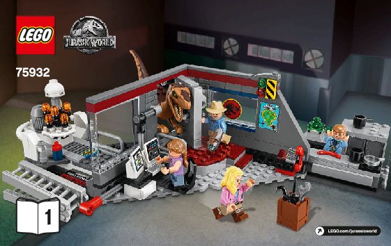 Notice / Instructions de Montage - LEGO - 75932 - Jurassic Park Velociraptor Chase: Page 1