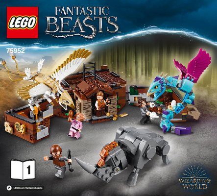 Notice / Instructions de Montage - LEGO - 75952 - Newt´s Case of Magical Creatures: Page 1