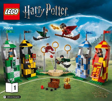 Notice / Instructions de Montage - LEGO - 75956 - Quidditch™ Match: Page 1