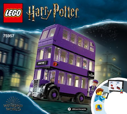 Notice / Instructions de Montage - LEGO - 75957 - The Knight Bus™: Page 1