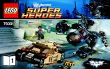 Notice / Instructions de Montage - LEGO - DC Comics Super Heroes - 76001 - Batman™ vs. Bane™ : la course poursuite: Page 1