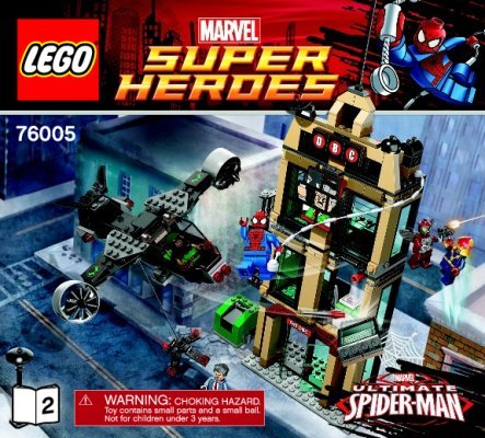 Notice / Instructions de Montage - LEGO - Marvel Super Heroes - 76005 - Spider-Man™ : L'attaque du Daily Bugle: Page 1