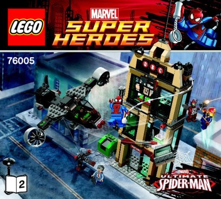 Notice / Instructions de Montage - LEGO - Marvel Super Heroes - 76005 - Spider-Man™ : L'attaque du Daily Bugle: Page 1