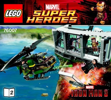 Notice / Instructions de Montage - LEGO - Marvel Super Heroes - 76007 - Iron Man™ : l'attaque de la villa de Malibu: Page 1