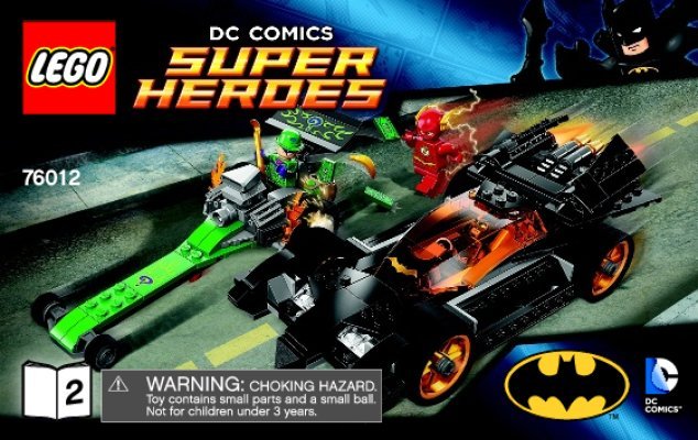 Notice / Instructions de Montage - LEGO - DC Comics Super Heroes - 76012 - Batman™ : la poursuite du Sphinx: Page 1