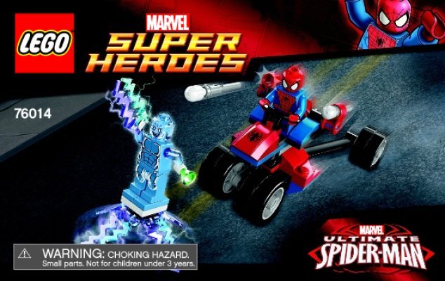 Notice / Instructions de Montage - LEGO - Marvel Super Heroes - 76014 - Spider-Trike contre Electro: Page 1