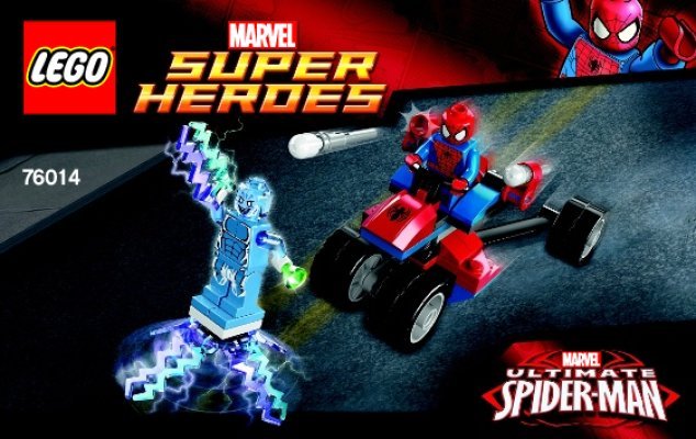 Notice / Instructions de Montage - LEGO - Marvel Super Heroes - 76014 - Spider-Trike contre Electro: Page 1