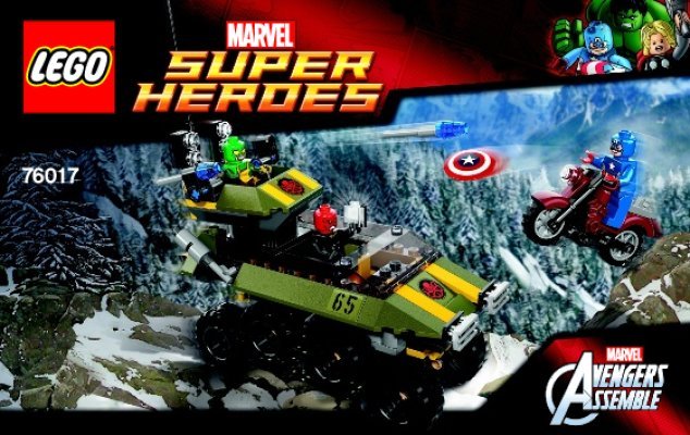 Notice / Instructions de Montage - LEGO - Marvel Super Heroes - 76017 - Captain America contre Hydra: Page 1