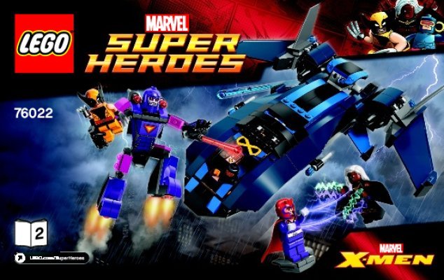 Notice / Instructions de Montage - LEGO - Marvel Super Heroes - 76022 - X-men™ contre les Sentinelles™: Page 1