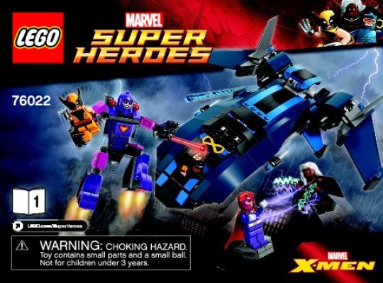 Notice / Instructions de Montage - LEGO - Marvel Super Heroes - 76022 - X-men™ contre les Sentinelles™: Page 1