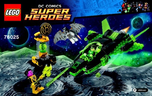 Notice / Instructions de Montage - LEGO - DC Comics Super Heroes - 76025 - Green Lantern contre Sinestro: Page 1