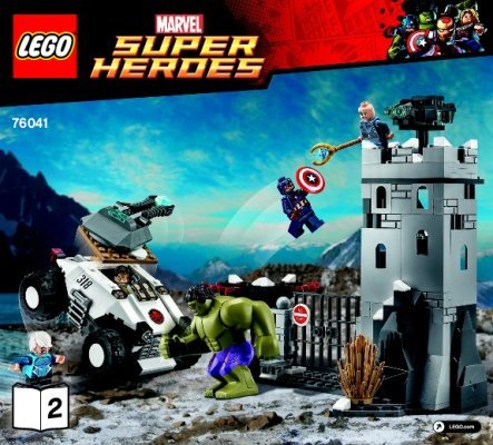 Notice / Instructions de Montage - LEGO - Marvel Super Heroes - 76041 - L'attaque de la forteresse d'Hydra: Page 1