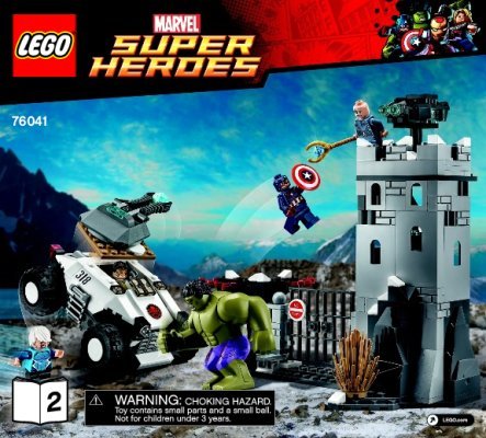 Notice / Instructions de Montage - LEGO - Marvel Super Heroes - 76041 - L'attaque de la forteresse d'Hydra: Page 1