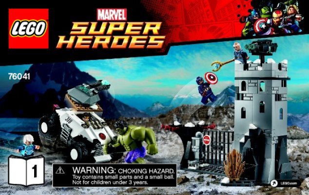 Notice / Instructions de Montage - LEGO - Marvel Super Heroes - 76041 - L'attaque de la forteresse d'Hydra: Page 1