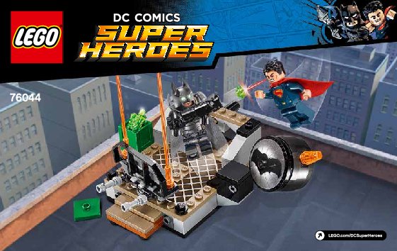 Notice / Instructions de Montage - LEGO - DC Comics Super Heroes - 76044 - Le combat des Héros: Page 1